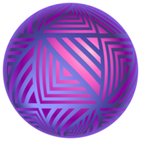 Magic sphere abstract illustration. PNG with transparent background.