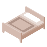 Furniture isometric illustration. PNG with transparent background.