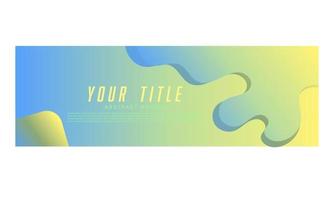 modern banner colorful abstract background. Colorful banner template with gradient colors. Design with liquid form. vector