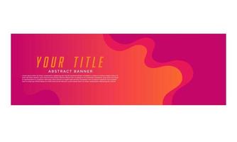 modern banner colorful abstract background. Colorful banner template with gradient colors. Design with liquid form. vector