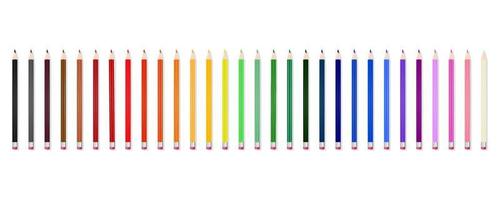 Set of pencils, background with colorful pencils vector