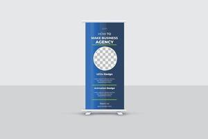 Business Roll Up Banner Design vector