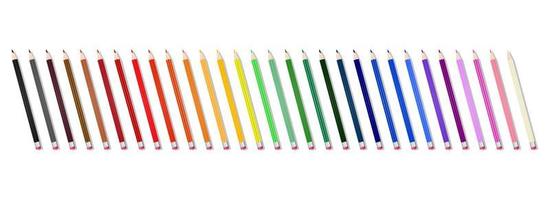 Set of pencils, background with colorful pencils vector