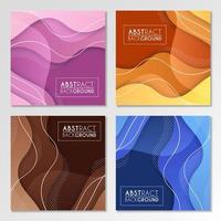 Colorful liquid and geometric background with fluid gradient shapes vector