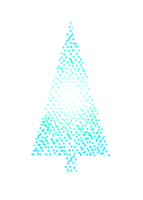 Neon Christmas tree design. PNG with transparent background.