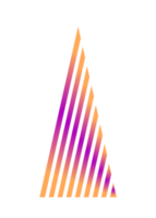 conception d'arbre de noël au néon. png avec fond transparent.