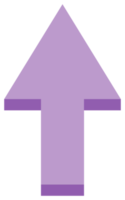 Up arrow simple symbol. PNG with transparent background.