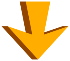 Arrow icon, PNG with transparent background.
