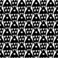 Hand drawn seamless pattern with doodle buildings in line art style. Black and white buildings for kids, fabric, prints vector