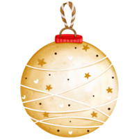 Kerstmis bal, Kerstmis decoratie, Kerstmis ornament waterverf illustratie png