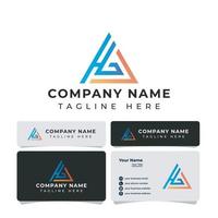 Letter HG Triangle Logo, suitable for any business. vector