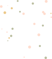 Élément de formes de points de mouchetures abstraites png