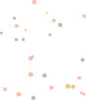 Élément de formes de points de mouchetures abstraites png