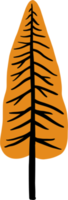 semplicità pino albero a mano libera disegno piatto design. png