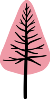simplicity pine tree freehand drawing flat design. png