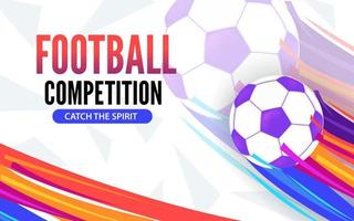football competition layout design,background Illustration vector