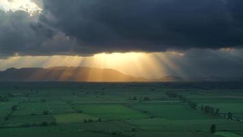 8K Shining Through Openings In Clouds These Beams Of Particle-Scattered Sunlight video