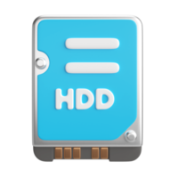 HDD 3D-Illustrationssymbol png