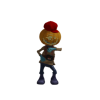 Pumpkin monsters dancing png