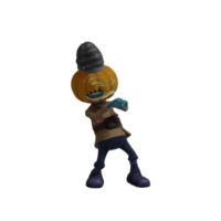 Pumpkin monsters dancing png