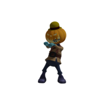 Pumpkin monsters dancing png