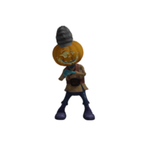 Pumpkin monster superstar Halloween png