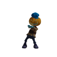 pose de monstruo de calabaza halloween png