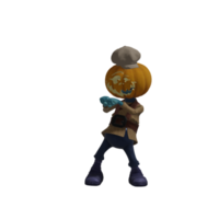 Pumpkin monsters dancing png