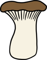 doodle freehand sketch drawing of king trumpet mushroom. png