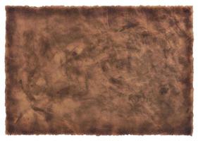 old parchment paper sheet vintage aged or texture isolated on white background photo