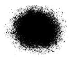 Black Paint Splash on White Background. Vector Illustration