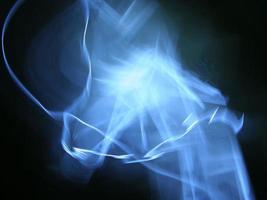 The abstract blue smoke background photo
