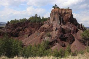 Scenery around the Extinct Volcano in Racos photographed on a sunny day photo