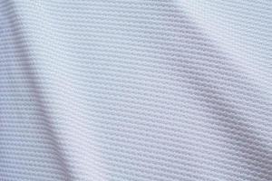 White football jersey clothing fabric texture sports wear background photo