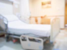 Abstract blurred hospital room interior for background photo