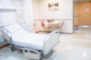 Abstract blurred hospital room interior for background photo