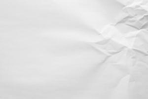 Fondo de textura de papel arrugado blanco abstracto foto