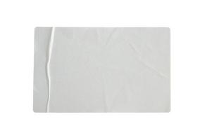 Sticker label isolated on white background with clipping path photo