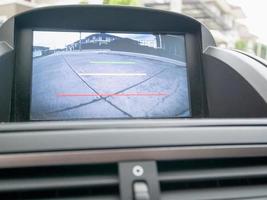 Car rear view video camera screen monitor display photo