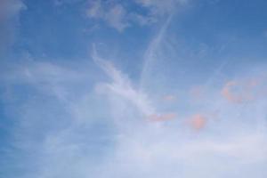 blue sky with clouds photo