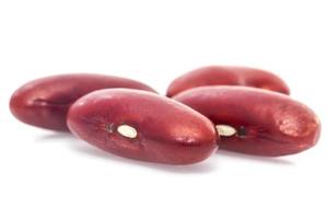 kidney beans on white background photo