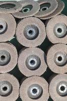 Old sanding discs for grinding photo