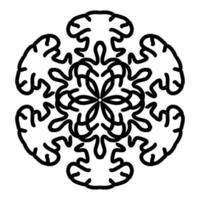 Mandala Ornament With White Background photo