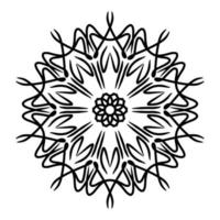 ornamento mandala con fondo blanco foto