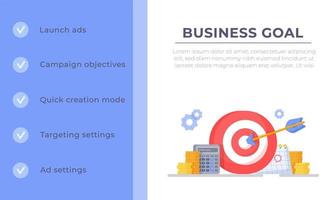 Vector illustration of hitting the target. Web targets target information.