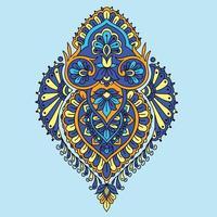 Traditional Indian Paisley design. vector