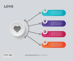 Love Infographic Element vector