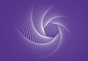 Abstract purple background with spiral geometric lines vector