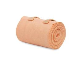 Medical elastic bandage roll isolated on white background,clipping path photo