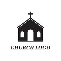 diseño vectorial del icono del logotipo de la iglesia, este vector puede utilizarse para logotipos, iconos, pancartas y otros